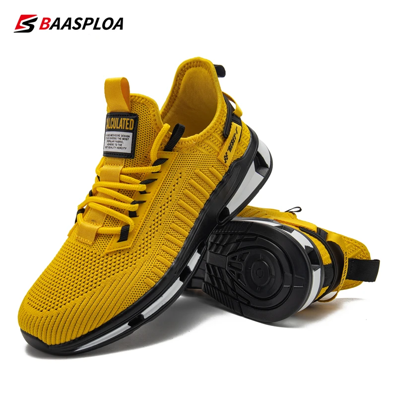 Baasploa Lightweight Running Shoes For Men Casual Men's Designer Mesh Sneakers Lace-Up Male Outdoor Sports Walking Shoes - Image 2