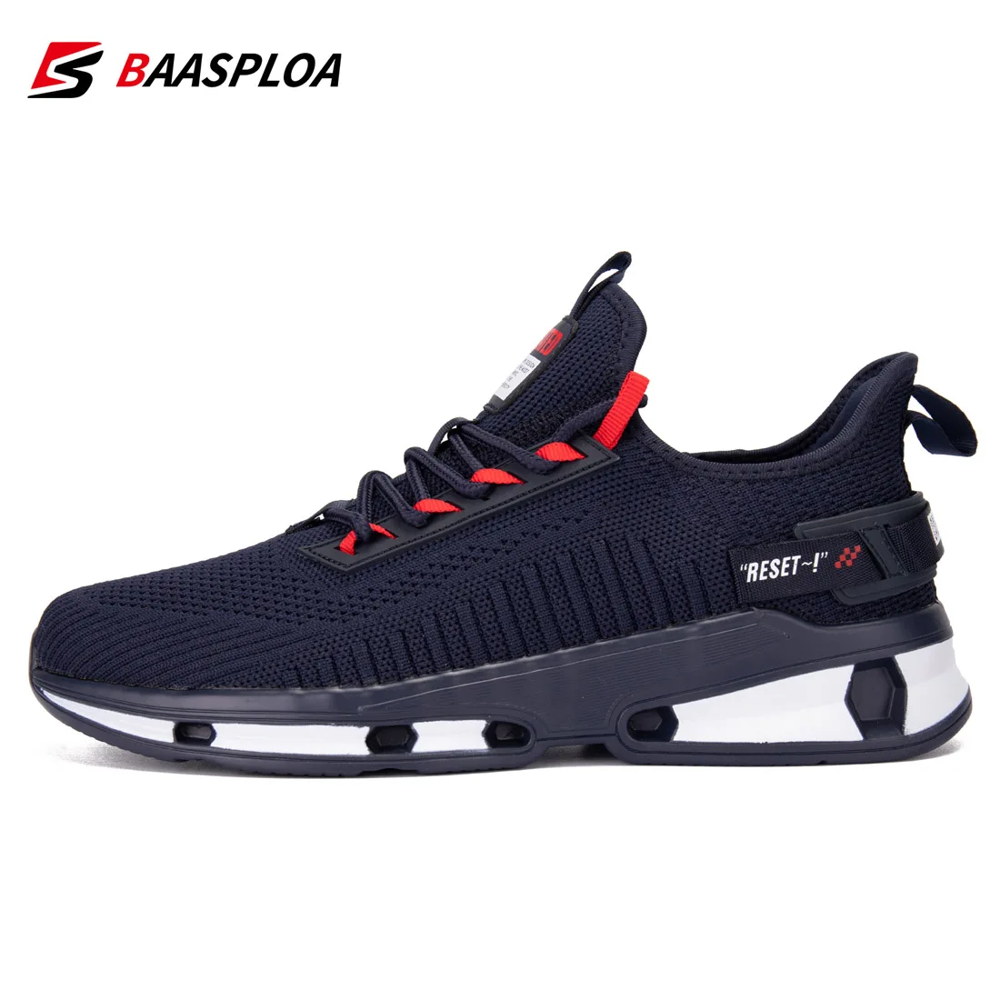 Baasploa Lightweight Running Shoes For Men Casual Men's Designer Mesh Sneakers Lace-Up Male Outdoor Sports Walking Shoes - Image 4
