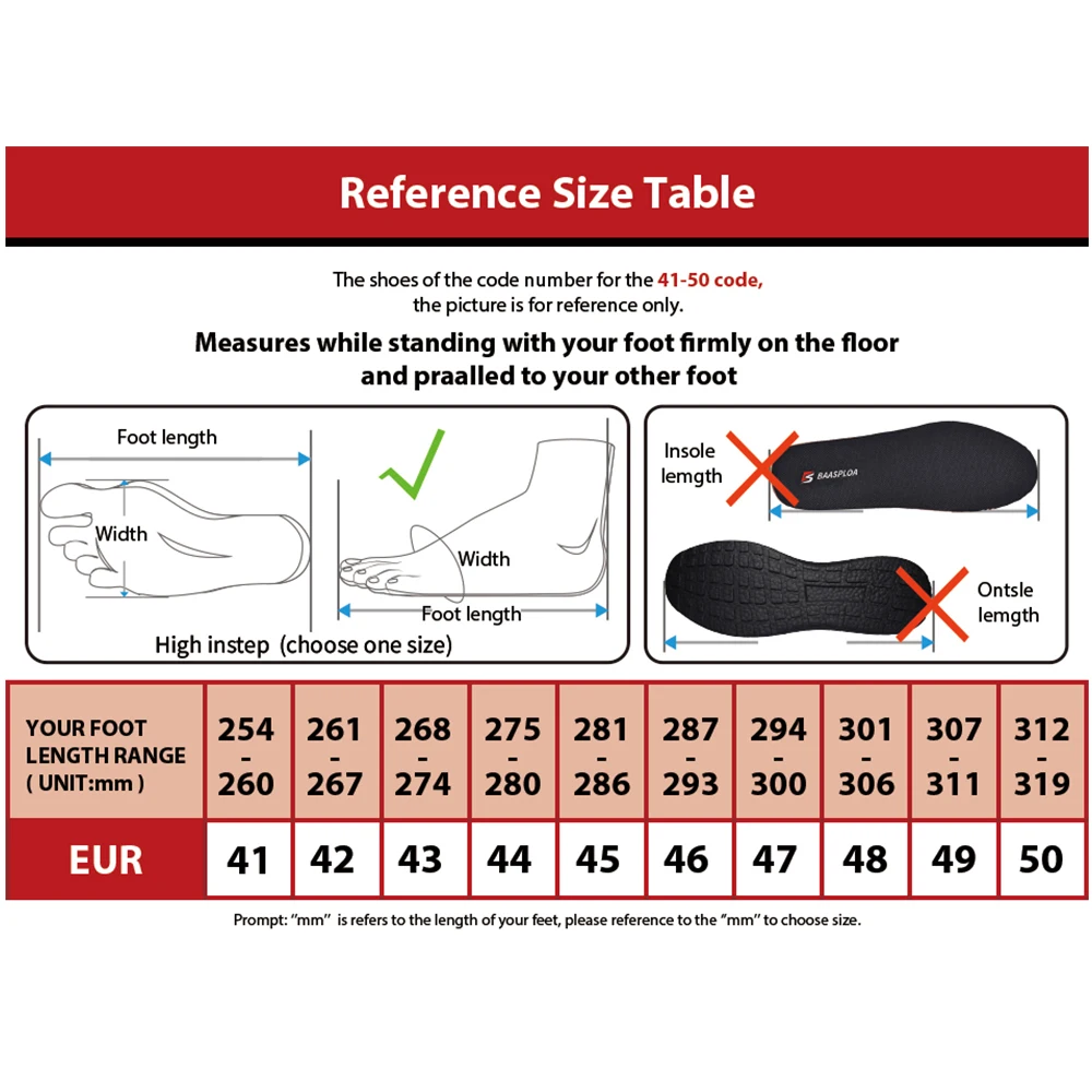 Baasploa Lightweight Running Shoes For Men Casual Men's Designer Mesh Sneakers Lace-Up Male Outdoor Sports Walking Shoes - Image 6