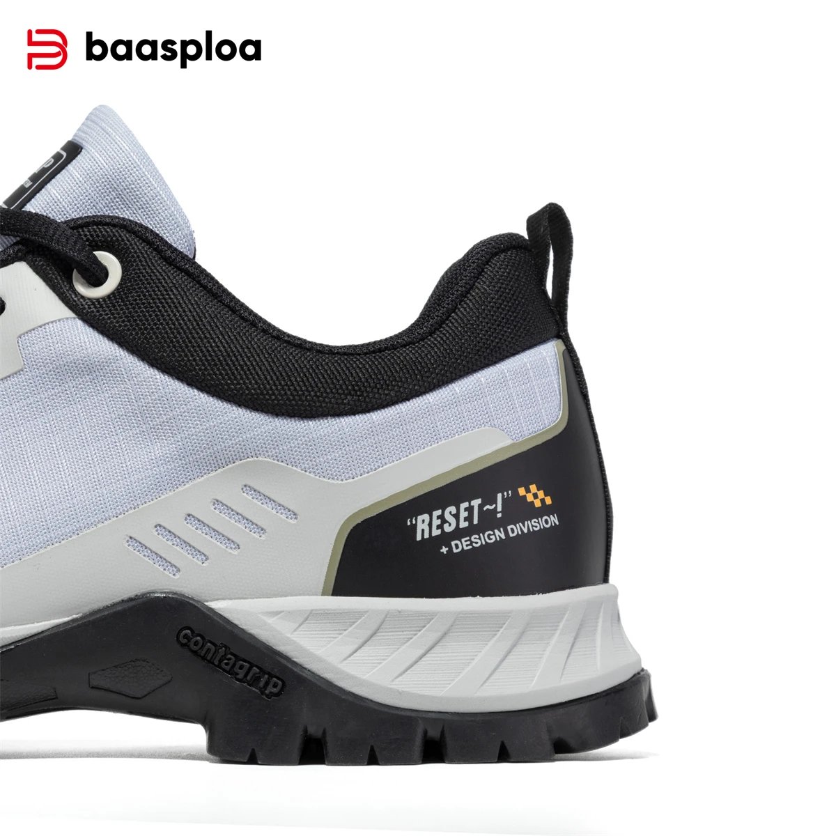 Baasploa Men Hiking Shoes Fashion Outdoor Camping Waterproof Lace-Up Sneakers Male Casual Non-Slip Wear Resistant Walking Shoes - Image 4
