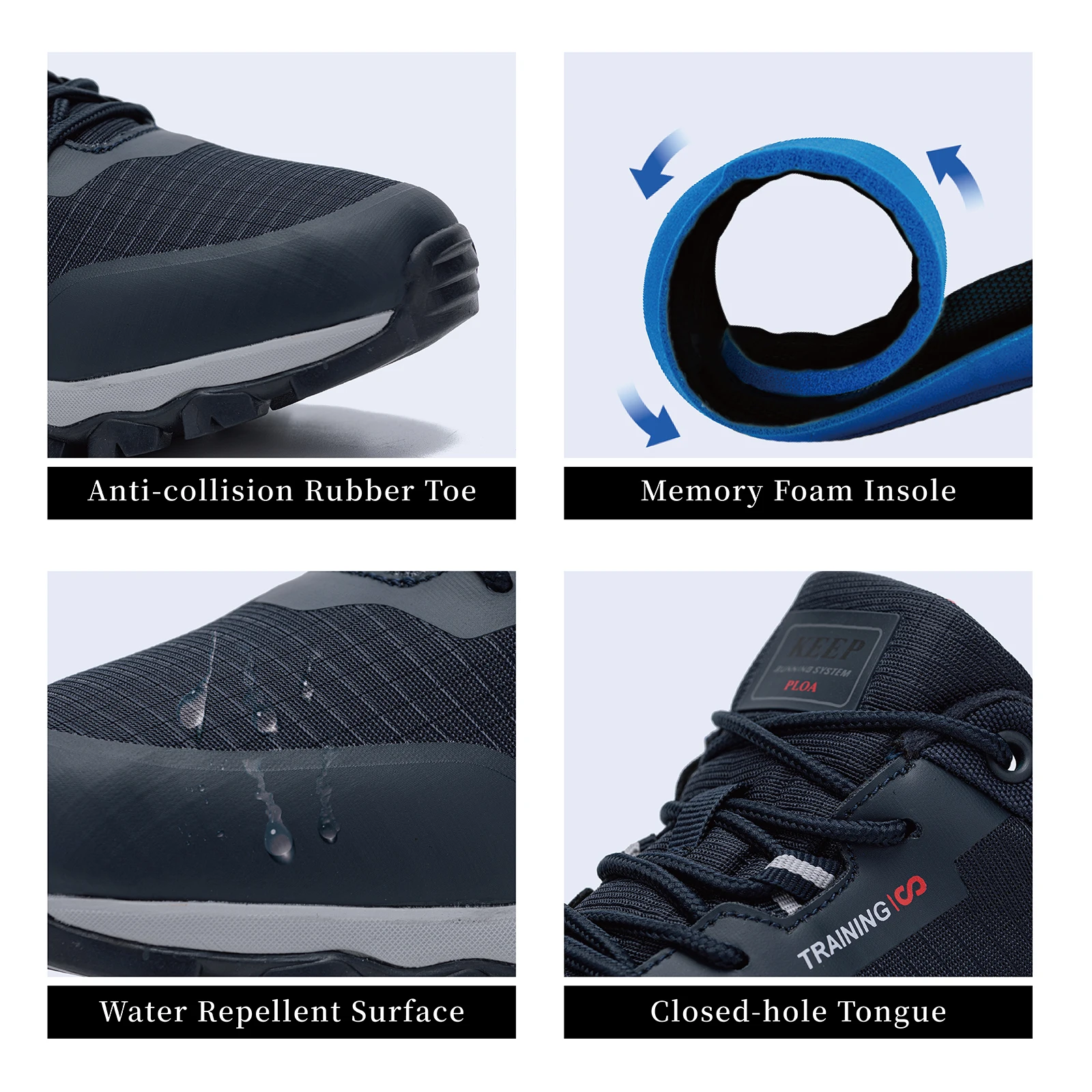 Baasploa Men Hiking Shoes New Waterproof Outdoor Climbing Sneakers Male Anti-Skid and Wear-Resistant Comfortable Sport Shoes - Image 5
