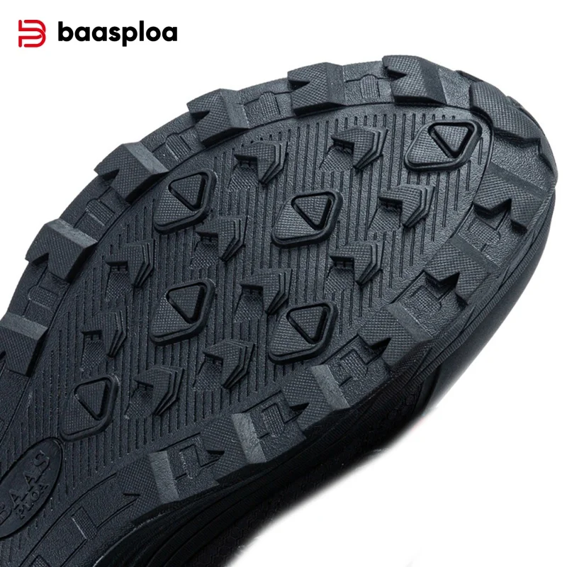 Baasploa Men Hiking Shoes Wear-Resistant Non-slip Outdoor Sneakers Fashion Anti Splash Water Light Male Casual Walking Shoes - Image 5