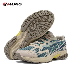 Baasploa Men Running Shoes Casual Sneakers Mesh Breathable Sport Shoes for Men Tenis Lightweight Walking Sneakers Non-Slip