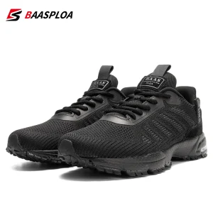 Baasploa Men Sneakers Outdoor Casual Lightweight Breathable Tennis Shoes Male Fashion Designer Mesh Professional Running Shoes