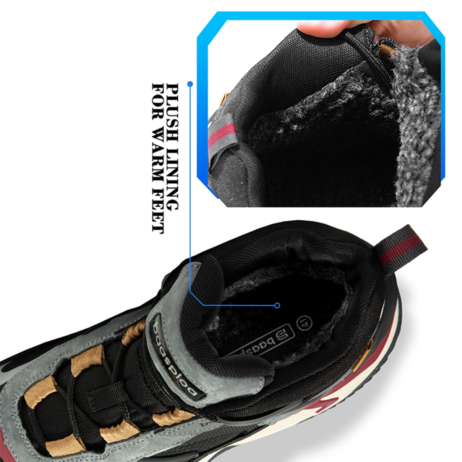 Baasploa New Men's Shoes Outdoors Walking Sneakers Waterproof Shoes Comfort Tenis for Men Non-Slip - Image 6
