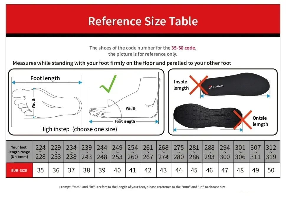 Baasploa Running Shoes For Men Lightweight Sneakers Man Designer Mesh Sneaker Lace-Up Male Breathable Sports Tennis Shoe - Image 6