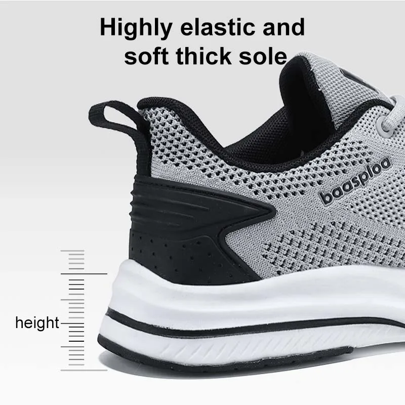 Baasploa Running Shoes Men's New Casual Lightweight Designer Mesh Sneakers Male Outdoor Breathable Lace-Up Sports Walking Shoes - Image 5