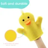 Baby Bath Mitt Washcloths Gloves Duck Toddler Soft Washcloths for Kids Designed in Cute Animal Towel Gentle Scrub for Baby
