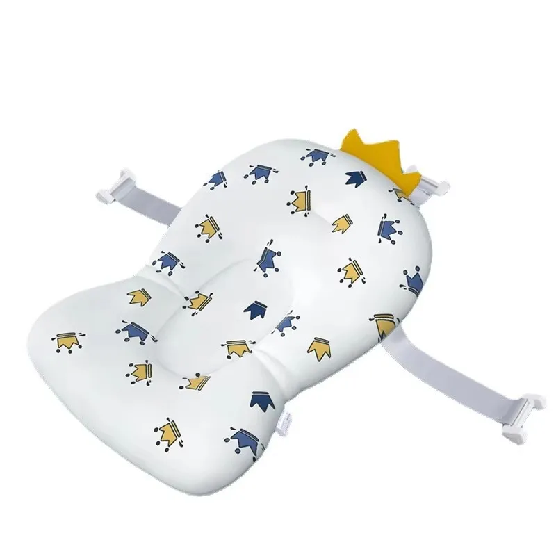 Baby Bath Seat Support Mat Infant Anti-Slip Soft Comfort Body Cushion Foldable Baby Bath Tub Pad Chair Newborn Bathtub Pillow - Image 6