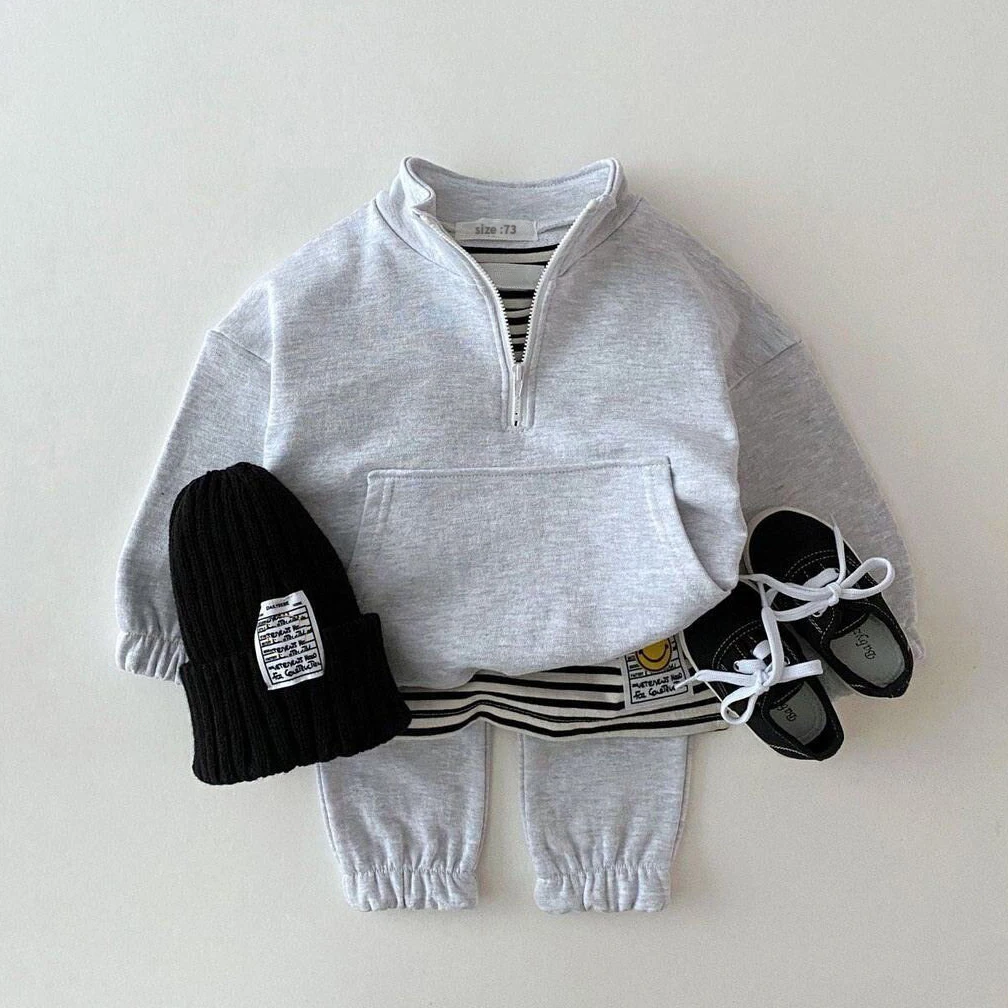 Baby Boy Girl Clothes Set Infant Kids Cotton Tops Jacket Pants Suit Toddler Boys Sweatshirt Trousers Clothing 2pcs/set Tracksuit - Image 4