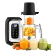 Baby Food Maker Multifunction Processor Chopper Grinder Baby Food Steamer and Puree Blender in-One with Bottle Warmer Auto Cook