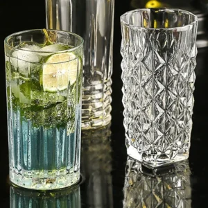 Bar Tall Glass for Bar Colin Glass Soda Glass Cocktail Glass Beer Glass Water Glass Long Drink Glass Juice Glass Hi Wave Glass