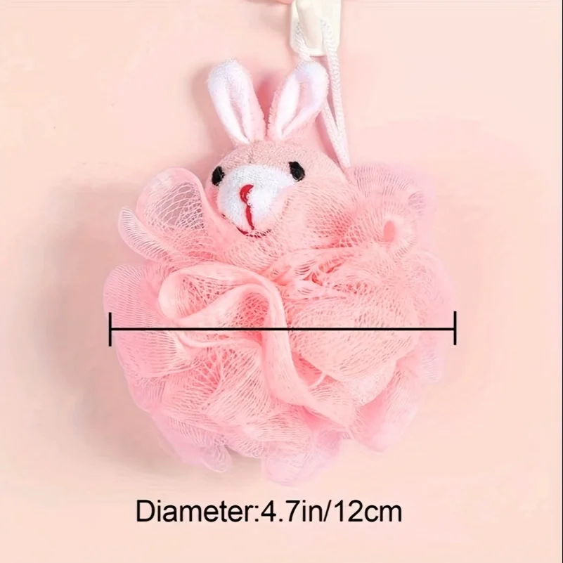 Bath Sponges Animal Kids Loofah Bath Pouf Mesh Animal Toy Bath Sponge Colorful Cartoon Body Scrubber Balls Shower Mesh for Kids - Image 2