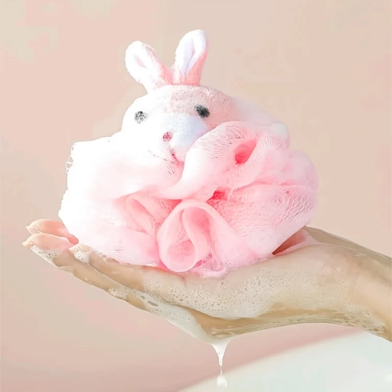 Bath Sponges Animal Kids Loofah Bath Pouf Mesh Animal Toy Bath Sponge Colorful Cartoon Body Scrubber Balls Shower Mesh for Kids - Image 5
