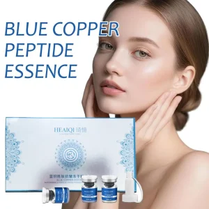 Blue Copper Peptide Freeze-Dried Powder Set 24Pcs Facial Serum Anti-Wrinkle Repair Firming Lifting Collagen Boost Skin Care Kit
