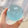 Blue Maltose Squishy Toy Cute Mochi Anti Stress Fidget Toy Soft Simulated Bule Transparent Ball Quick-rebound Decompression Toy