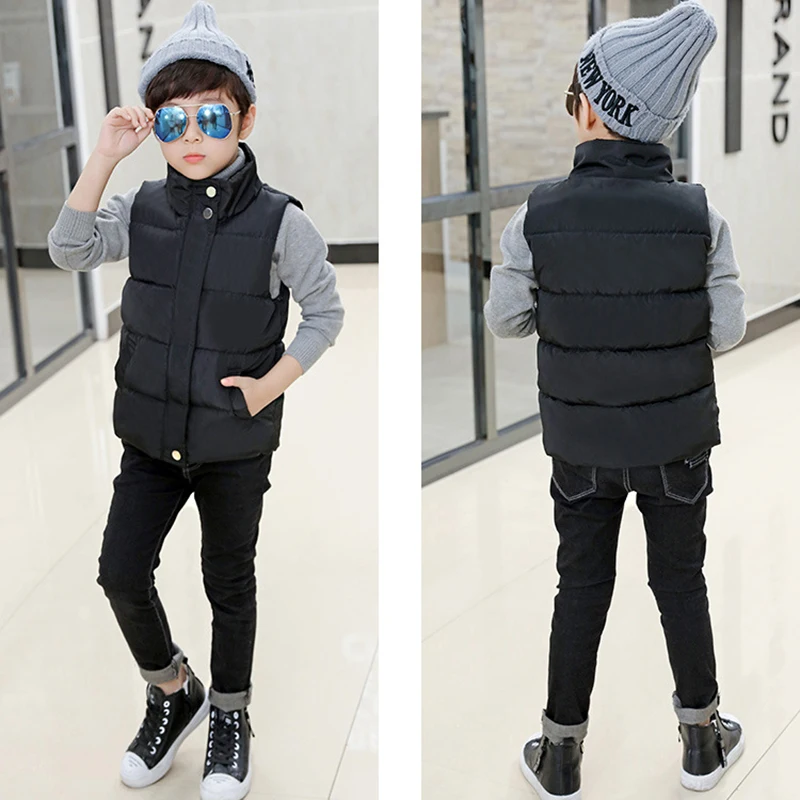 Boys Girls Winter Autumn Down Vest Coat Children Kids Warm Waistcoat Outerwear Clothing Infant Jacket for 3 4 5 6 7 8 9 10 years - Image 6