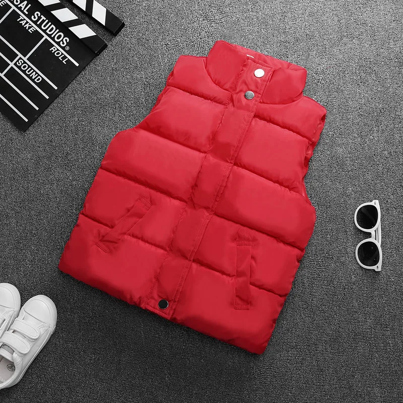 Boys Girls Winter Autumn Down Vest Coat Children Kids Warm Waistcoat Outerwear Clothing Infant Jacket for 3 4 5 6 7 8 9 10 years - Image 3