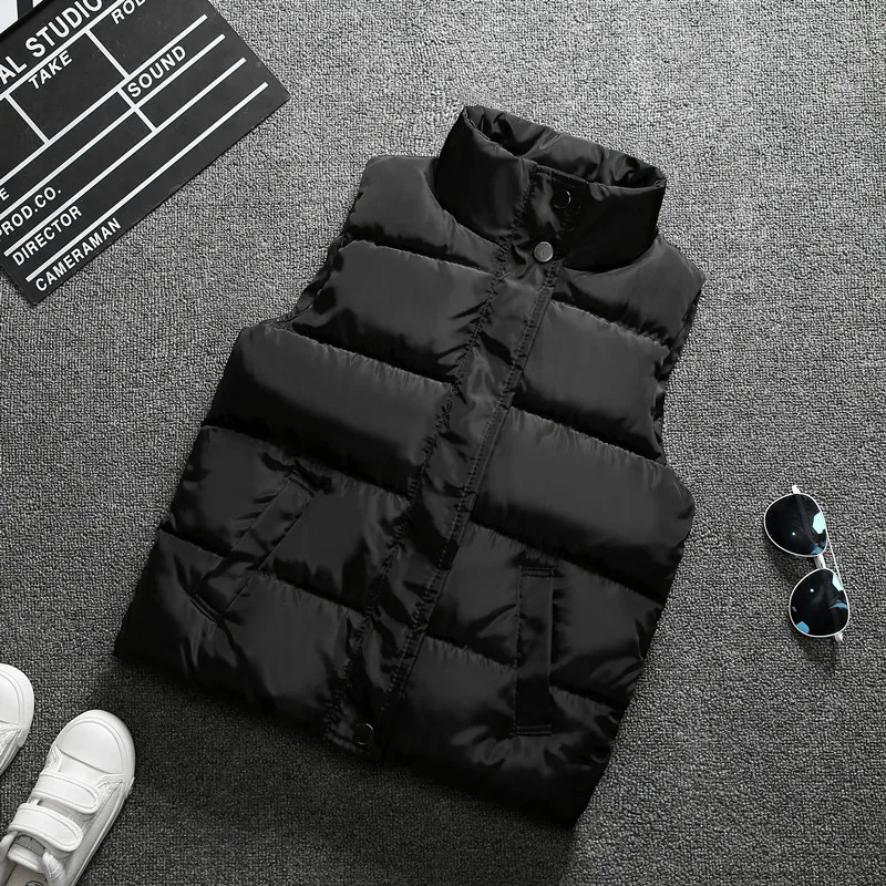 Boys Girls Winter Autumn Down Vest Coat Children Kids Warm Waistcoat Outerwear Clothing Infant Jacket for 3 4 5 6 7 8 9 10 years - Image 4
