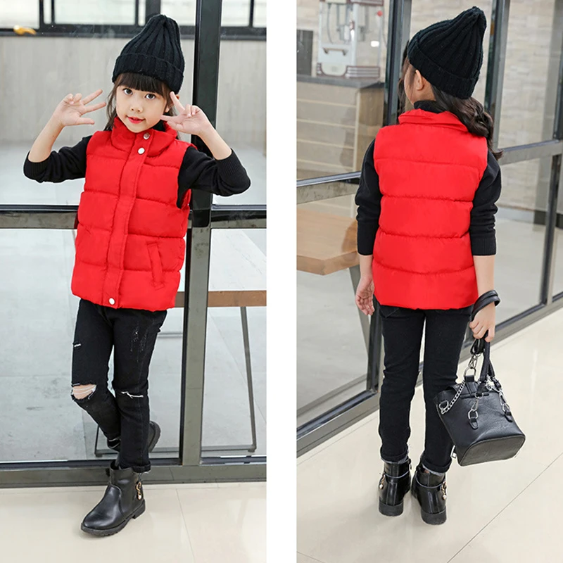 Boys Girls Winter Autumn Down Vest Coat Children Kids Warm Waistcoat Outerwear Clothing Infant Jacket for 3 4 5 6 7 8 9 10 years - Image 5