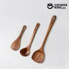 COOKER KING 3-IN-1 Cooking Tool Set Ebony Spatula and Spoon for Family Kitchen Kitchenware Exquisite Kitchen Gift To Friend