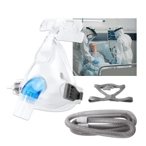 CPAP Full Face Mask Auto CPAP BiPAP With Headgear Headband Use for Cushion Travel Sleep Aid Anti Apnea Snoring Medical Air Breat