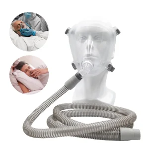 CPAP Full Face Mask Medical Silicon Full Facial Mask Auto BiPAP CPAP Mouth Nasal Mask with Headgear for Sleep Apnea Anti Snoring