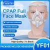 CPAP Mask Full Face Mask with Headgear Frame Mask for CPAP/Auto CPAP BIPAP for Sleep anti-Snoring Apnea People