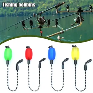 Carp Fishing Swinger Fishing Rod Bobbins Steel Chain Fish Bite Alarm Indicator For Carp Coarse Fishing Accessories Tackle