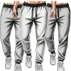 Casual sports long pants for men, spring and summer sweatpants, loose regular workwear pants, leg tied pants, Korean version tre
