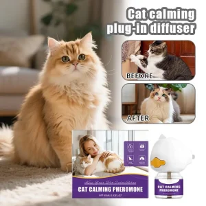 Cat Calm Plug In Diffuser Stress Relief And Soothing Behavior Emotional Balance And Stability Cat calming plug-in diffuser