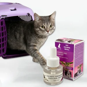 Cat Calming Pheromone Diffuser Refill Anti-Stress Relief Spray Scratching Urine Marking 2026 Trending Difusor de Feromonas para