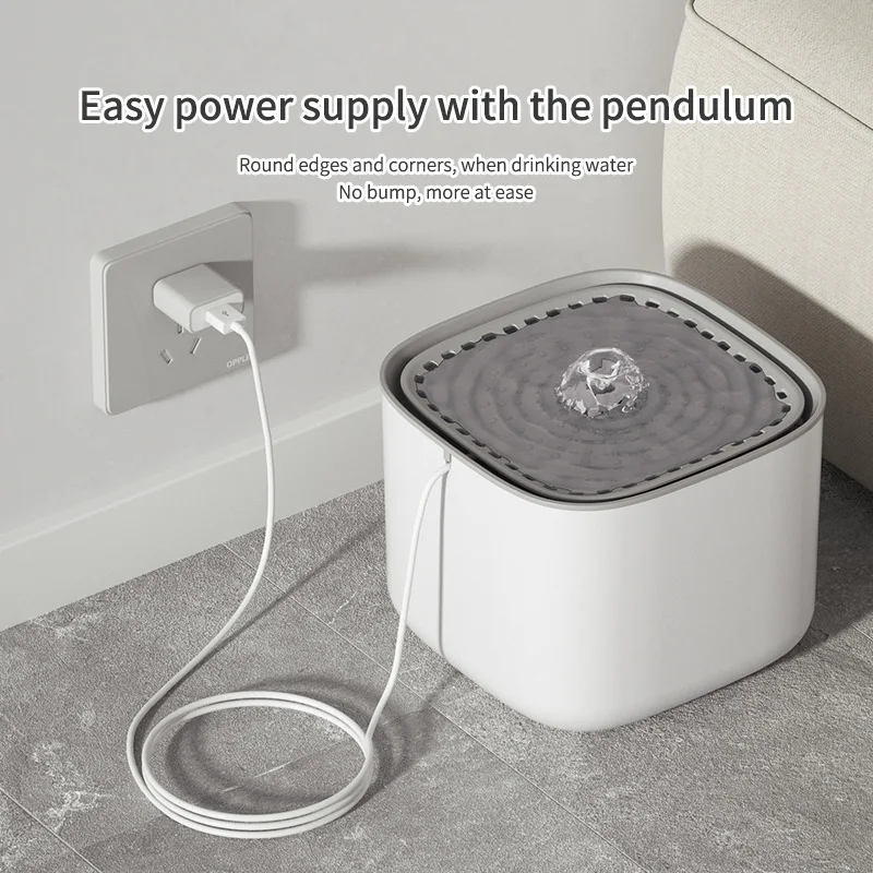 Cat Water Fountain 3L Large Capacity for Pet Water Drinking Bowls Dispenser USB Electric Auto Recirculate Ultra Quiet - Image 2
