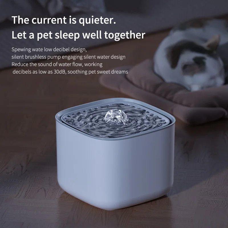 Cat Water Fountain 3L Large Capacity for Pet Water Drinking Bowls Dispenser USB Electric Auto Recirculate Ultra Quiet - Image 3