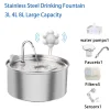 Cat Water Fountain Automatic Cat Drinker Drinking Fountain For Cats Dogs Pet Water Dispenser Accessories Stainless Steel