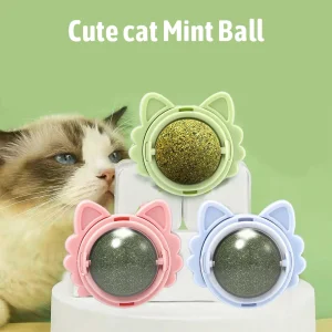 Catnip Lollipop Cat Treat Wall Design Dental Care Fresh Breath Cat Snacks Energy Ball Stomach Protection Pet Supplies