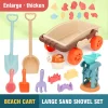 Child Beach Toys Trolley Beach Set Toy Sand Play Pool Beach Games Beach Accessories Toys Garden Outdoor Toys Children Xmas Gift