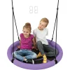 Child-Sized 100cm Diameter Tree Swing Set with Adjustable Hanging Ropes for Outdoor Play and Garden Fun