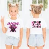 Children's Kpop Demon Hunter T-shirt, Children's Saja T-shirt, Kpop Demon Hunter T-shirt, Boys and Girls' Summer Clothing