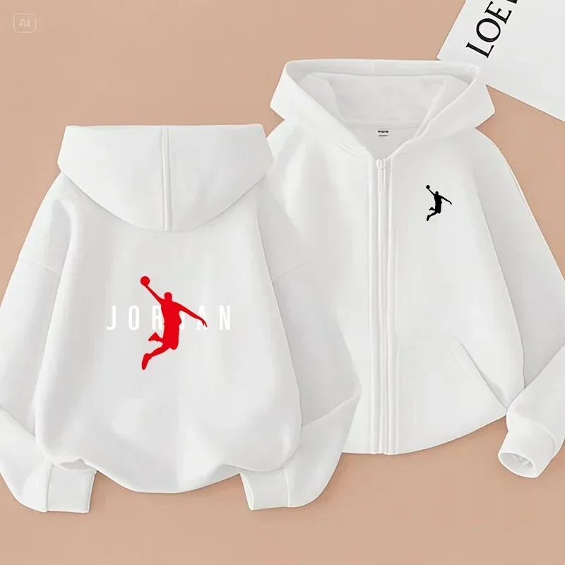 Children's Zipper Clothing Style Basketball Sweatshirt Fashion Idol star Coat Boys Girls 3-13 Yrs Hoodies Sports Casual Cardigan - Image 2