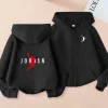 Children's Zipper Clothing Style Basketball Sweatshirt Fashion Idol star Coat Boys Girls 3-13 Yrs Hoodies Sports Casual Cardigan
