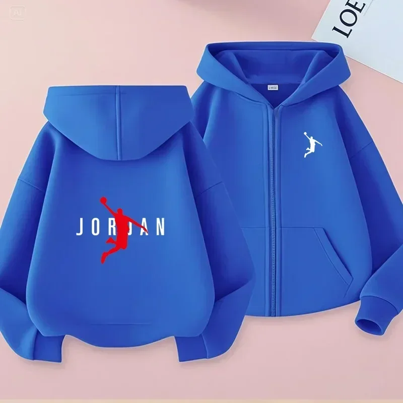 Children's Zipper Clothing Style Basketball Sweatshirt Fashion Idol star Coat Boys Girls 3-13 Yrs Hoodies Sports Casual Cardigan - Image 5