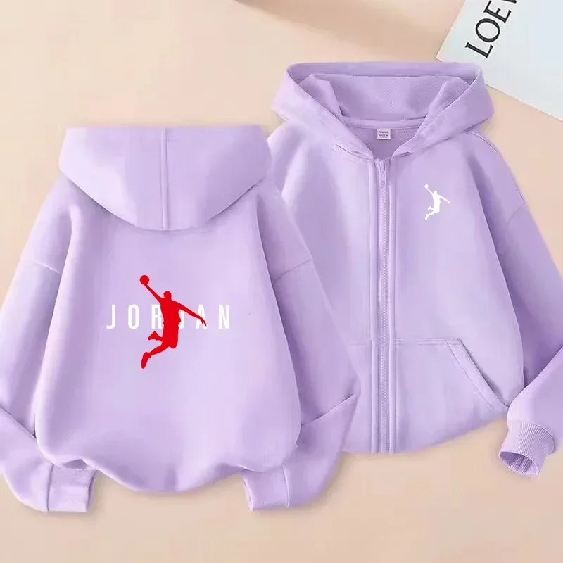 Children's Zipper Clothing Style Basketball Sweatshirt Fashion Idol star Coat Boys Girls 3-13 Yrs Hoodies Sports Casual Cardigan - Image 3