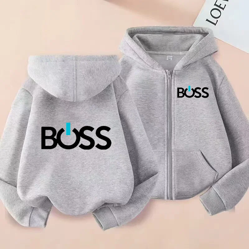 Children's Zipper Style Cardigan Clothes Sweatshirt Boys Girls 3-12Yrs LongSleeve Top Print Hoodie Casual Fashion Charming Coat - Image 5