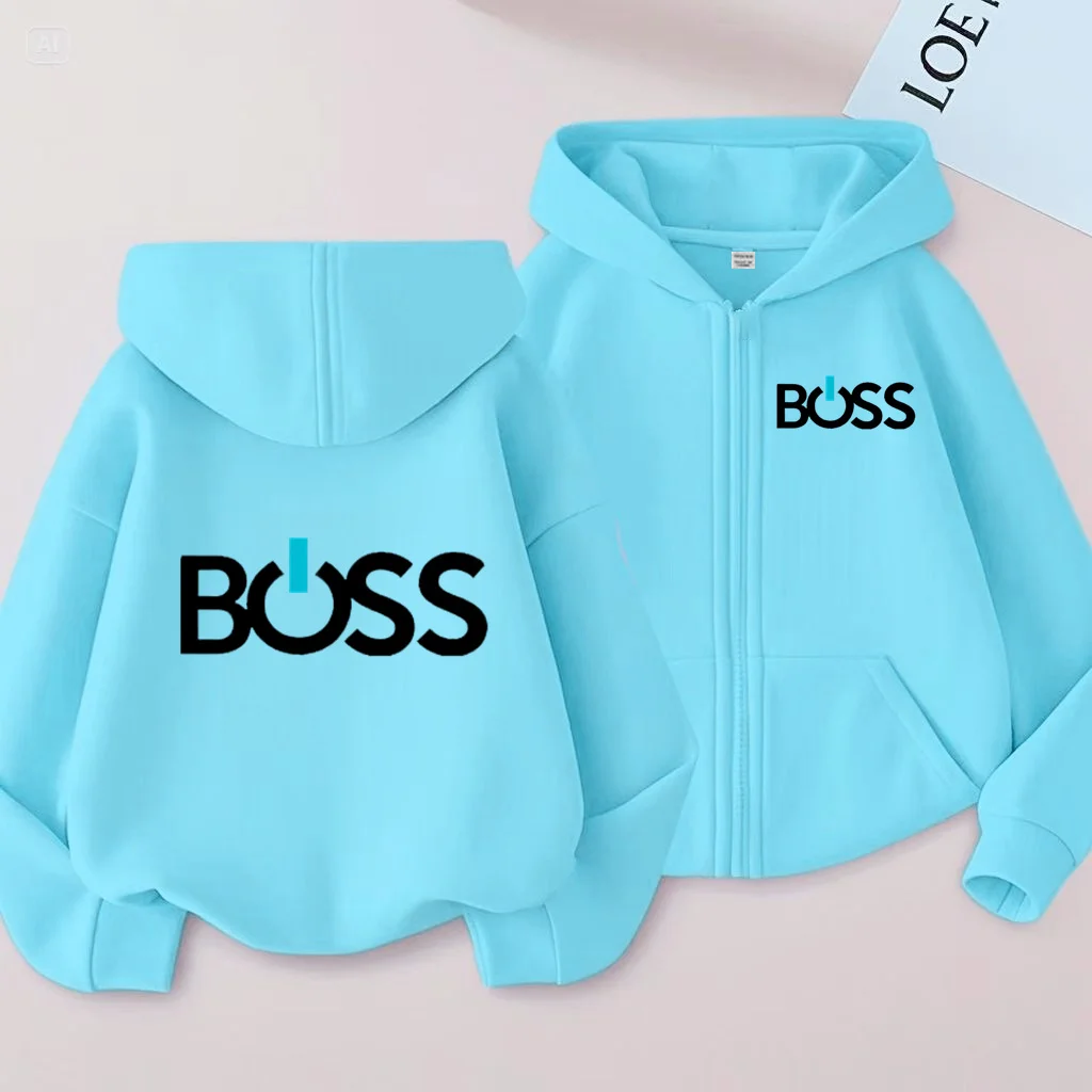 Children's Zipper Style Cardigan Clothes Sweatshirt Boys Girls 3-12Yrs LongSleeve Top Print Hoodie Casual Fashion Charming Coat - Image 6