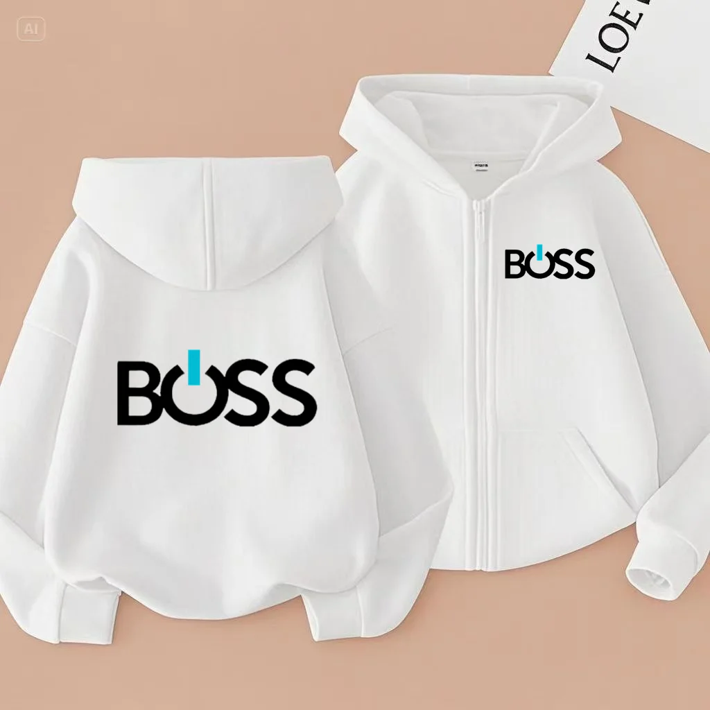 Children's Zipper Style Cardigan Clothes Sweatshirt Boys Girls 3-12Yrs LongSleeve Top Print Hoodie Casual Fashion Charming Coat - Image 4