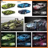 City Technical Mechanical Blocks Racing Building Block ，mechanical Speed Vehicle Supercar Brick Puzzle Toys Kid Adult Gift