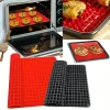 Cooking Mat Non-Stick Silicone Pyramid Pizza Mats Microwave Oven Baking Tray for Baking Microwave Oven Pastry Easy Clean Durable