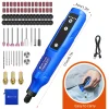 Cordless Engraver Electric Drill 5-Position Variable Speed High-Power Woodworking 80-piece Rotary Tools Set Grinder Polishing