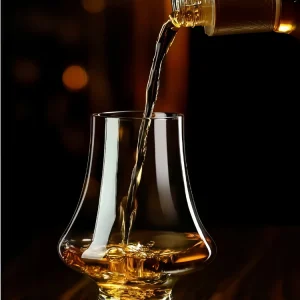 Crystal Whiskey Glass Handmade Tulip Design Big Belly Cognac Tasting Cup For Scotch Bourbon Barware Home Bar Gift Set